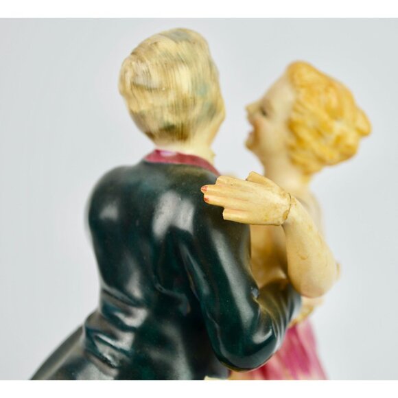 Vintage Dancing Couple Pair Figurine LARGE 10" - Picture 8 of 13
